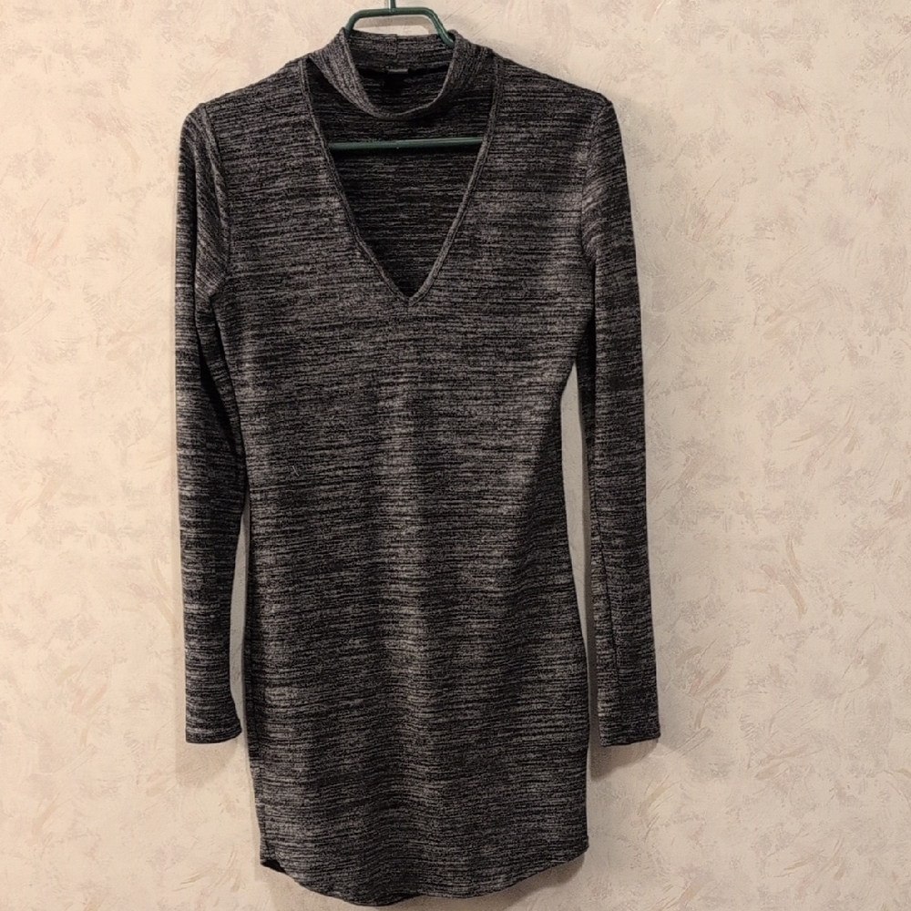 Revamped Gray Long Sleeve Top